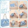 wearage 40 Pack Cielito Lindo Baby Shower Mini Gift Bags with Handles & Bow Ribbons, Metallic Thank You Party Favor Bags for Wedding Birthday and Mexican Party 5.5 x 2.5 x 4.7''(Blue) view 3