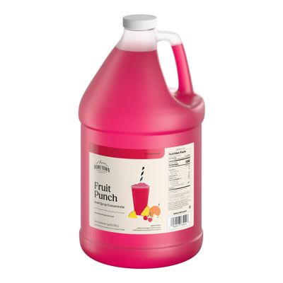 Hometown Provisions Slushy & Granita Mix - 1 Gallon 5:1 Syrup Concentrate - Perfect for Slushy Machines, Fairs, Concession Stands, & Frozen Cocktails (Fruit Punch)
