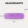 RADIUS Large Tampon Travel Case - Seamless Protective Storage Container, Durable Makeup and Medicine Purse Organizer with Secure Snap Lock (1.25 x 2 x 7.25 IN) - Pack of 1, Case view 2