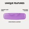 RADIUS Large Tampon Travel Case - Seamless Protective Storage Container, Durable Makeup and Medicine Purse Organizer with Secure Snap Lock (1.25 x 2 x 7.25 IN) - Pack of 1, Case view 3