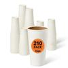 210 Pack 16 oz Paper Coffee Cups Set,Disposable White Coffee Cups with Lids,Sleeves & Stirring Sticks,Fit For Cold and Hot Drinks,Versatile Beverage Solution for Coffee,Tea,Cocoa, Home & Office. (210) view 1