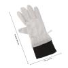 SHINYPASING Wire Scrub Dishwashing Gloves, Waterproof Sturdy Silver Fiber Dish Gloves with Five Fingers, Multipurpose Kitchen Cleaning and Home Use, 1 Pair view 2