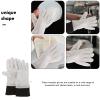 SHINYPASING Wire Scrub Dishwashing Gloves, Waterproof Sturdy Silver Fiber Dish Gloves with Five Fingers, Multipurpose Kitchen Cleaning and Home Use, 1 Pair view 3