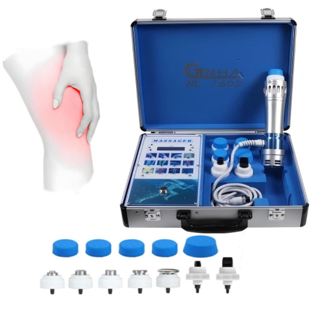Extracorporeal Shockwave Therapy Machine, Electric Shock Wave Device for Skeletal,Tendon Deep Tissue Treatment, Muscle Pain Relief Massager, Focused Shockwave Machine for Exercise Pain Relief Home Use