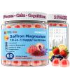 2 Pack, Saffron Gummies for Kids with Magnesium Glycinate Omega-3 L-Theanine Holy Basil Rosemary Vitamin B6 D3 for Happy Moods, Calm Focus, Cognition, Natural SIeep, Non-GMO, Sugar Free view 1
