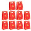 LOLIPPYY Chinese Red New Year Bags 10pcs Small 12x6x16cm Paper Present Bags with Handles Festive Spring Festival Souvenir Wrapping Pouches view 1