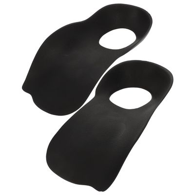 WATIIFUFU Orthopedic Flatfoot Insoles 1 Pair Arch Support Shoe Inserts for Men Black L Size Plantar Fasciitis Relief with Heel Cushion and Fascia Support for Overpronation Correction