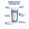 10 oz Disposable Coffee Cups with Tear-Back Sip Lids 50 Cups + 50 Lids (100 Piece Set) Classic New York Diner Style Greek Design Paper Coffee Cups, To Go Hot Cups Secure Lid Fit, Leak Resistant view 4