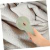 Artibetter Rechargeable Fabric Lint Remover with 2 Blades, Electric Clothes Fuzz Shaver for Sweaters and Carpets, Portable Hair Ball Trimmer for Home Laundry Use, Green view 4