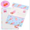 iscream Fold and Send Girls Stationery Note Cards with Seals - Cherry Cones view 1