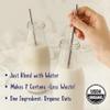 Wilderness Poets, Organic Oat Milk Powder - 5 lb (5x 1 lb.bags) - Bulk Size - Single Ingredient, No Additives, Blend for Creamy, Instant Oat Milk view 4