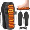 1Pair Heated Shoe Insoles USB Powered Foot Warmer Electric Heating Winter Sock Mat Shoes Inserts USB Powered Foot Warmers Out view 2