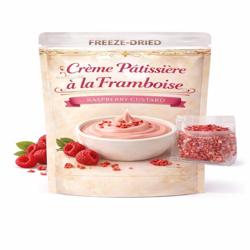 Crme Ptissire la Framboise Raspberry Custard, Freeze-Dried