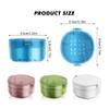 2 in 1 Retainer Cleaning Case 3 Layer No-Leak Denture Container Cups for Soaking Portable Travel Mouth Guard Case for Aligner Retainers Night Guard False Teeth (Coffee) view 2