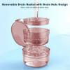 2 in 1 Retainer Cleaning Case 3 Layer No-Leak Denture Container Cups for Soaking Portable Travel Mouth Guard Case for Aligner Retainers Night Guard False Teeth (Coffee) view 4