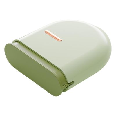 Retainer Case with Vent Holes Pull-Out Invisible Mouth Guard Holder Portable Denture Organizer Travel False Teeth Container for Braces Night Guards (Green)