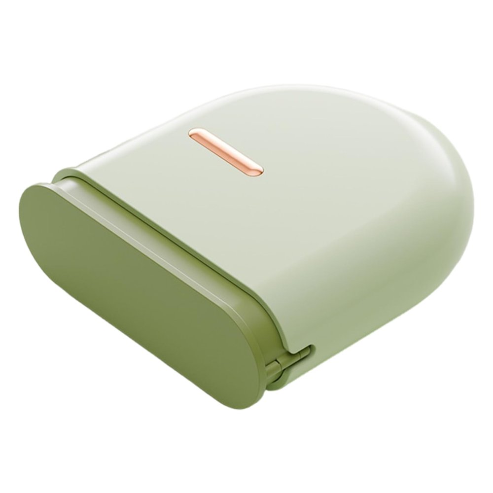 Retainer Case with Vent Holes Pull-Out Invisible Mouth Guard Holder Portable Denture Organizer Travel False Teeth Container for Braces Night Guards (Green)