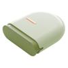 Retainer Case with Vent Holes Pull-Out Invisible Mouth Guard Holder Portable Denture Organizer Travel False Teeth Container for Braces Night Guards (Green) view 1