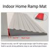 0.4~1" Rise Threshold Ramps for Doorways, PVC Ramps, Self-Adhesive Door Ramp, Trimable Transition Strip, Suitable for Thresholds(Gray,100x5x1cm) view 2