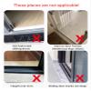 0.4~1" Rise Threshold Ramps for Doorways, PVC Ramps, Self-Adhesive Door Ramp, Trimable Transition Strip, Suitable for Thresholds(Gray,100x5x1cm) view 4