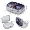 Fantasy Dragon Pill Case Portable Medicine Organizer Travel Daily Pill Box Small Metal Medicine Box for Purse Pocket Pill Container Holder Two Compartments Medication Holder view 2