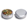 Wine Bottle Art Pill Organizer Portable Pill Box Round Pill Case Exquisite Waterproof Travel Medicine Organizer Fashion Metal Pill Container for Vitamins Medicine Box view 3