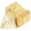 100PCS Gold Small Organza Gift Bags, 4x6 Inch Mesh Gift Bags with Drawstring, Gold Mesh Bag Drawstring Tulle Jewelry Pouches Rattan Printed Gifts Pouches for Wedding Party Favors Shower Birthday view 1