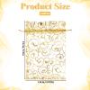 100PCS Gold Small Organza Gift Bags, 4x6 Inch Mesh Gift Bags with Drawstring, Gold Mesh Bag Drawstring Tulle Jewelry Pouches Rattan Printed Gifts Pouches for Wedding Party Favors Shower Birthday view 4