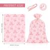 WRAPAHOLIC 56" Extra Large Princess Plastic Gift Bag - Princess Castle Design Pink Jumbo Bike Bag Gift Wrap for Kids Girls Birthday and Baby Girl Shower - 56" H x 36" W view 2