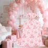 WRAPAHOLIC 56" Extra Large Princess Plastic Gift Bag - Princess Castle Design Pink Jumbo Bike Bag Gift Wrap for Kids Girls Birthday and Baby Girl Shower - 56" H x 36" W view 4