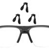 Replacement Nose Pads Nose Pieces for Oakley Stunt Glider OX8198 Stunt Devil OO9517 OO9518 OO9519, Upgrade Anti-Slip Silicone Pads Enhanced Comfort & Grip - Black Euro Fit x 3 Pieces view 1