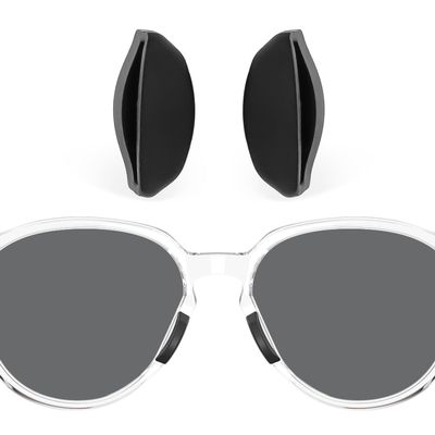 Replacement Nose Pads Nose Pieces for Oakley HSTN SQ OO9533 Sielo OO9288 Sielo SQ OO9480, Upgrade Anti-Slip Silicone Pads Enhanced Comfort & Grip - Black Asian Fit