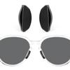 Replacement Nose Pads Nose Pieces for Oakley HSTN SQ OO9533 Sielo OO9288 Sielo SQ OO9480, Upgrade Anti-Slip Silicone Pads Enhanced Comfort & Grip - Black Asian Fit view 1