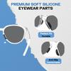 Replacement Nose Pads Nose Pieces for Oakley HSTN SQ OO9533 Sielo OO9288 Sielo SQ OO9480, Upgrade Anti-Slip Silicone Pads Enhanced Comfort & Grip - Black Asian Fit view 3