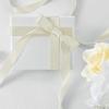 Maclemon 5/8 Inch Wide Ivory Satin Ribbon 50 Yards Double Face Ivory Fabric Ribbon for Gift Wrapping Crafts Wedding Party Flower Bouquet Arts Bows Decoration view 4