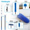 25FT Reach High Ceiling Duster Kits with 5-20FT Adjustable Pole - Includes Extra Long Duster, High Ceiling Duster, Rotatable Window Squeegee & Cobweb Duster for Ceiling Fans and Whole House Cleaning view 2
