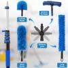 25FT Reach High Ceiling Duster Kits with 5-20FT Adjustable Pole - Includes Extra Long Duster, High Ceiling Duster, Rotatable Window Squeegee & Cobweb Duster for Ceiling Fans and Whole House Cleaning view 4