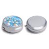 Winter Village Pill Box Round Small Pill Case Compact Travel Pills Container Daily Mini Pills Organizer Portable Mini Medicine Storage for Storing Vitamins Supplements view 3