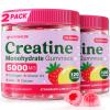 Creatine for Women, Creatine Monohydrate Gummies with Collagen, Vitamin D3 & Calcium for Muscles, Booty & Energy, Flavored Sugar Free Creatine Gummies Post & Pre Workout Supplements (Pack of 2) view 1