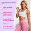 Creatine for Women, Creatine Monohydrate Gummies with Collagen, Vitamin D3 & Calcium for Muscles, Booty & Energy, Flavored Sugar Free Creatine Gummies Post & Pre Workout Supplements (Pack of 2) view 3
