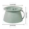 1.5L Portable Urinary Potty with Lid and Handle, Multifunctional Unisex Chamber Pot, CampingPlastic Urinal Accessory, Small Pratical Home Basin, for Adult Elderly Patient Tent Bathroom Male view 2