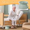 1.5L Portable Urinary Potty with Lid and Handle, Multifunctional Unisex Chamber Pot, CampingPlastic Urinal Accessory, Small Pratical Home Basin, for Adult Elderly Patient Tent Bathroom Male view 4