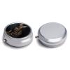 Bengal Cat Round Pill Box Unique 3 Compartment Pill Case Portable Fish Oil Cases Cute Small Round Pill Boxes with Mirror for Vitamins Medication Supplements view 3