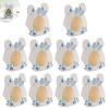 10 Pack DIY Easter Candy Cards for Kids, Upgraded Strong Adhesive Treat Holders for Classroom Exchange, Easter Themed School Party Prizes with Secure Clear Domes for Jelly Beans,No Candy (Blue) view 1