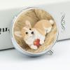 Puppy Dog Pill Box Round Small Pill Case Compact Travel Pills Container Daily Mini Pills Organizer Portable Mini Medicine Storage for Storing Vitamins Supplements view 4