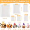 Qinzave 100PCS Cellophane Bags 6 Size Cellophane Bag for Gift Baskets with Pull Bows,3040 2430 1830 1624 1218 1014 Inch Clear Cellophane Gift Bag for Gift Giving, Wedding, Party Favor, Holiday view 2