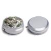 French Bulldog Pill Box Round Small Pill Case Compact Travel Pills Container Daily Mini Pills Organizer Portable Mini Medicine Storage for Storing Vitamins Supplements view 3