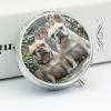 French Bulldog Pill Box Round Small Pill Case Compact Travel Pills Container Daily Mini Pills Organizer Portable Mini Medicine Storage for Storing Vitamins Supplements view 4