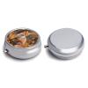 Sly Fox Pill Box Round Small Pill Case Compact Travel Pills Container Daily Mini Pills Organizer Portable Mini Medicine Storage for Storing Vitamins Supplements view 3