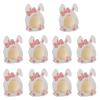 10PCS Easter Candy Containers, Easter Treat Boxes with Window, Bunny Cardboard Cookie Goodies Boxes for Chocolate Snacks, Spring Rabbit Egg Holder, Decorative Dessert Present Box for Party Supplies view 1